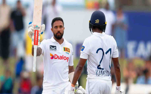 নিউজিল্যান্ডের সামনে রানের পাহাড় গড়ে ইনিংস ঘোষণা শ্রীলঙ্কার