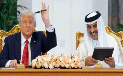 মার্কিন ঘাঁটিতে কাতারের ১০ বিলিয়ন ডলার বিনিয়োগের ঘোষণা : ট্রাম্প