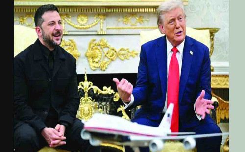 হোয়াইট হাউসে ট্রাম্প-জেলেনস্কির বৈঠক শুরু