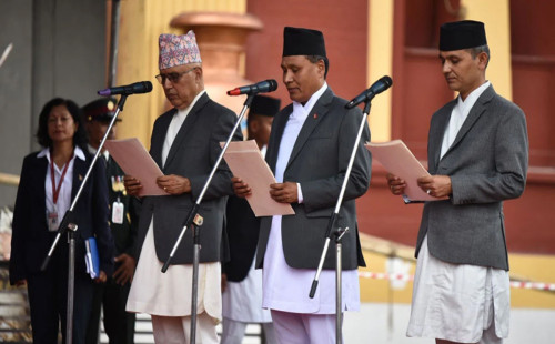 নেপালের নতুন তিন মন্ত্রী শপথ নিলেন