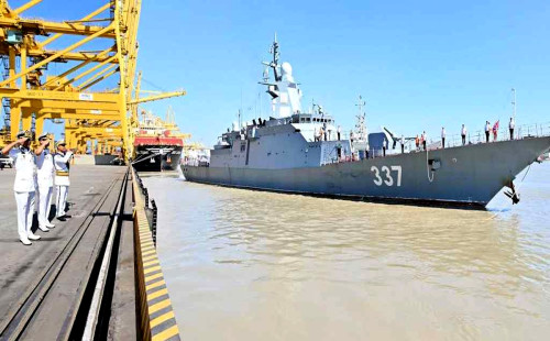 বাংলাদেশে পৌঁছেছে রাশিয়ান নৌবাহিনীর শুভেচ্ছা জাহাজ