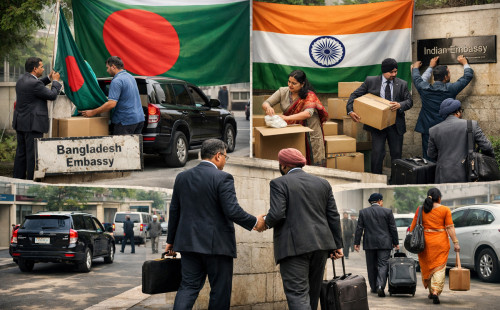 বাংলাদেশে কর্মরত কূটনীতিকদের পরিবারের সদস্যদের সরাচ্ছে ভারত 