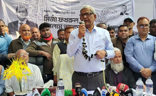 দাঁড়িপাল্লা'য় যারা ভোট চাইছে, তারা বাংলাদেশের স্বাধীনতার বিরোধিতা করেছিল: মির্জা ফখরুল